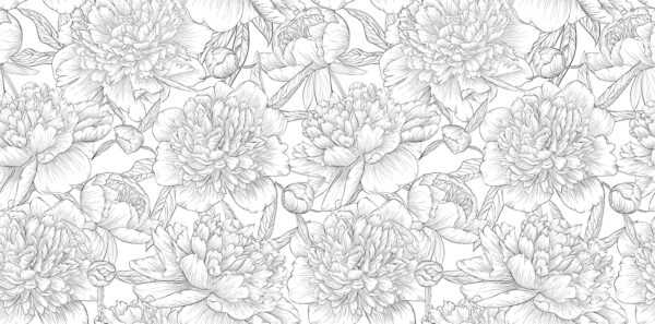 Motif de fleurs et de feuilles Motif de fleurs et de feuilles