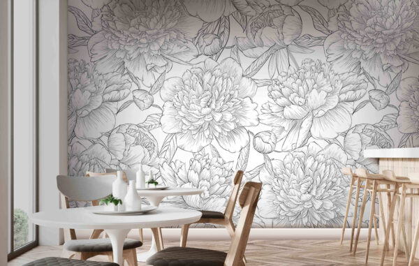 Motif de fleurs et de feuilles Motif de fleurs et de feuilles