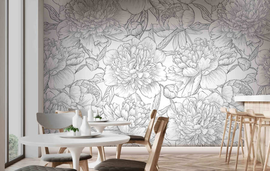 Motif de fleurs et de feuilles Motif de fleurs et de feuilles