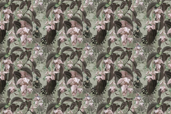 Motif de fleurs et d'oiseaux Motif de fleurs et d'oiseaux