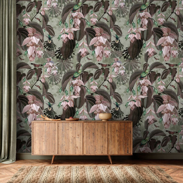 Motif de fleurs et d'oiseaux Motif de fleurs et d'oiseaux