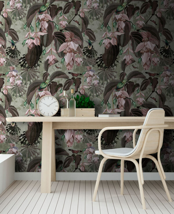 Motif de fleurs et d'oiseaux Motif de fleurs et d'oiseaux