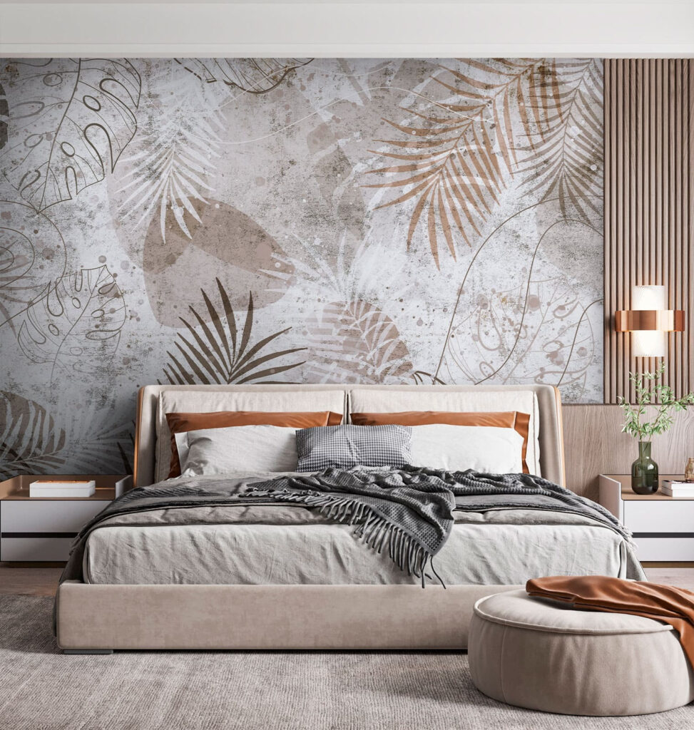 Elegant botanical patterns in neutral tones Elegant botanical patterns in neutral tones