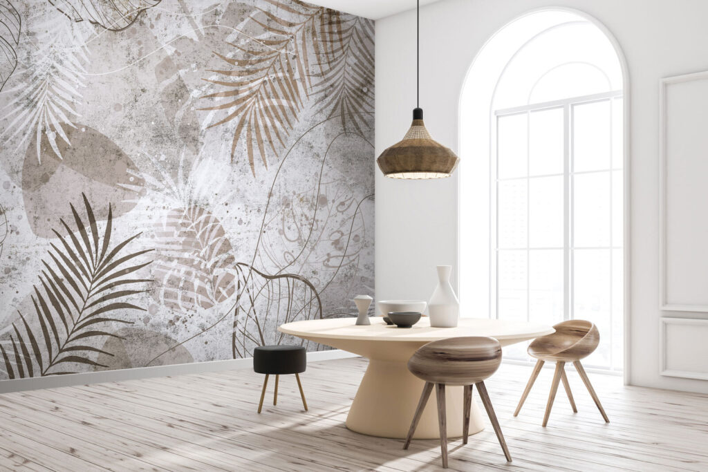 Elegant botanical patterns in neutral tones Elegant botanical patterns in neutral tones