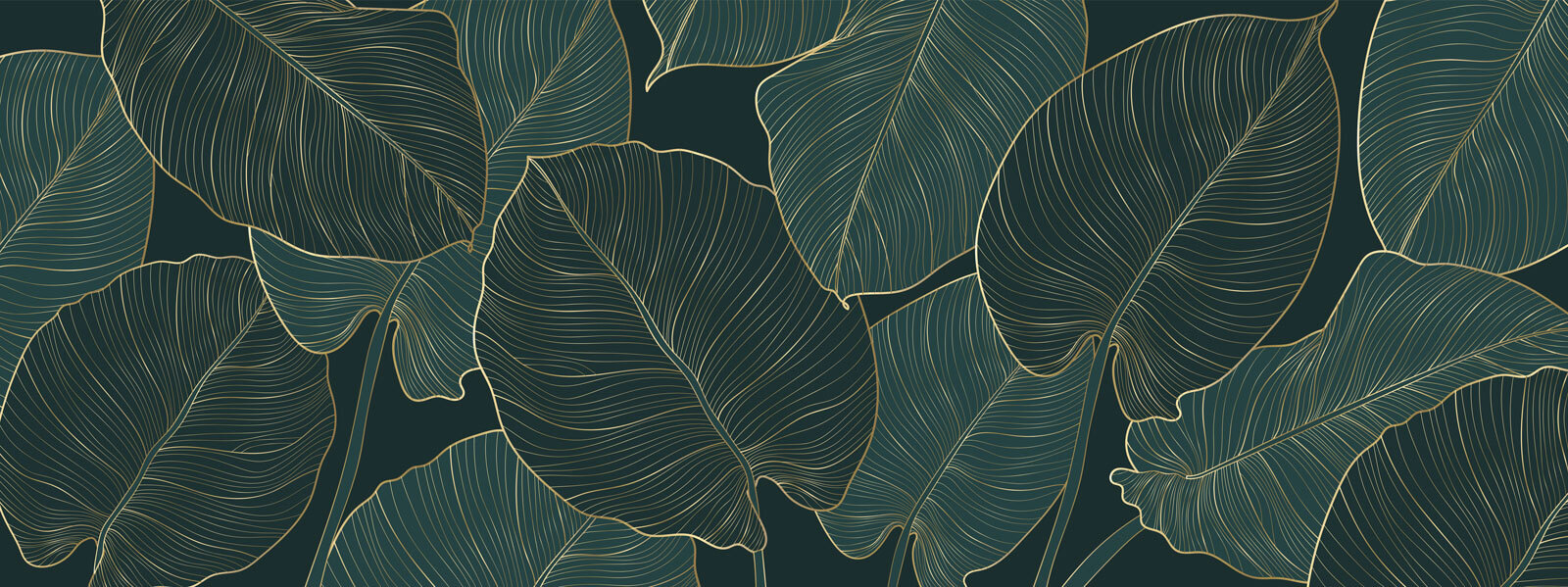 Elegant leaves with intricate details