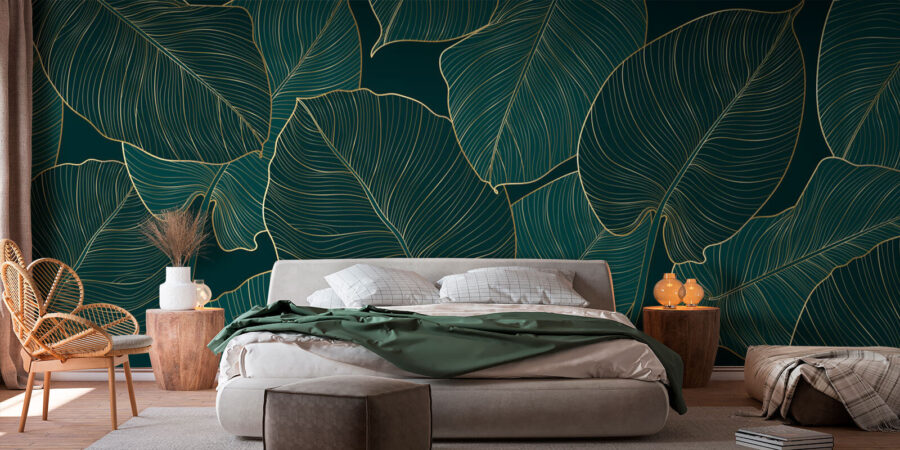Feuilles élégantes aux détails complexes. Feuilles élégantes aux détails complexes.