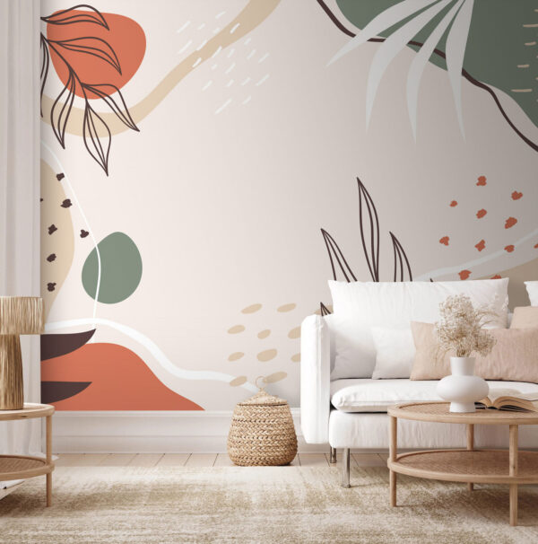 Motif floral coloré sur fond blanc Motif floral coloré sur fond blanc