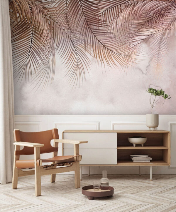 Des palmiers délicats sur une toile de fond douce. Des palmiers délicats sur une toile de fond douce.