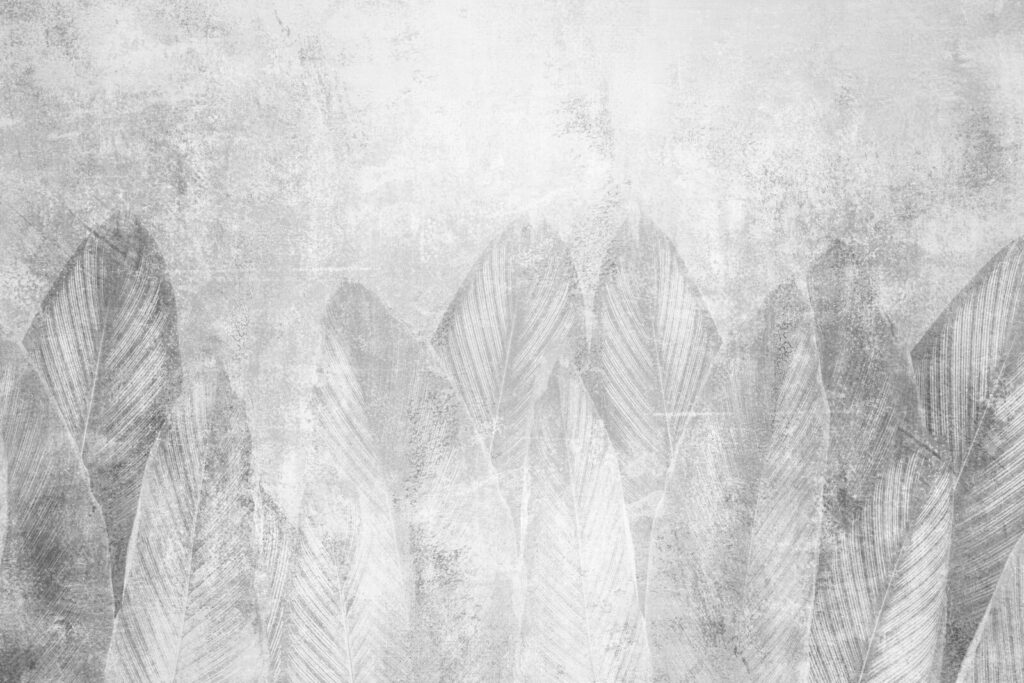 Fond blanc et gris avec des feuilles Fond blanc et gris avec des feuilles