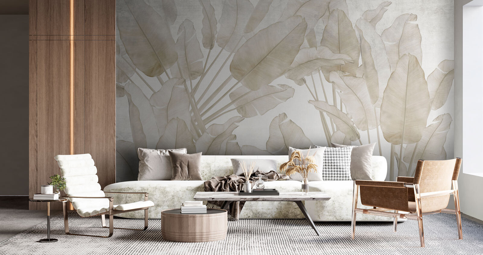 Elegant foliage in soft tones
