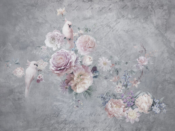 Peinture de fleurs et d'oiseaux Peinture de fleurs et d'oiseaux