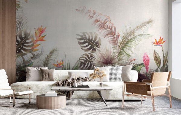 Feuillage et fleurs tropicaux éclatants. Feuillage et fleurs tropicaux éclatants.
