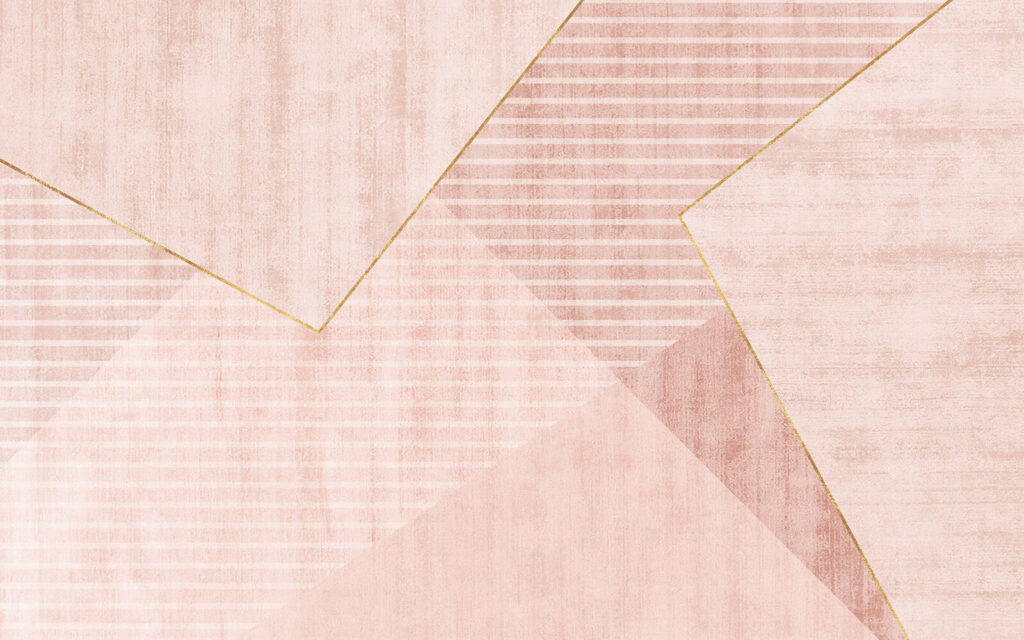 Des tons blush en harmonie géométrique Des tons blush en harmonie géométrique