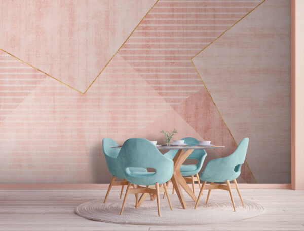 Des tons blush en harmonie géométrique Des tons blush en harmonie géométrique