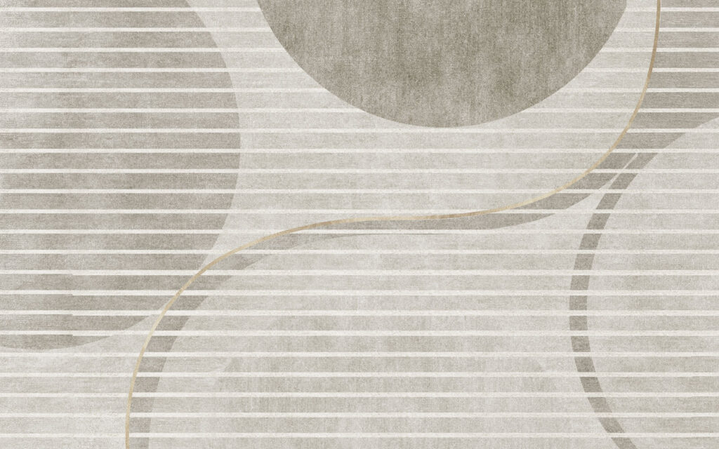 Papier peint gris et blanc avec des cercles et des lignes Papier peint gris et blanc avec des cercles et des lignes