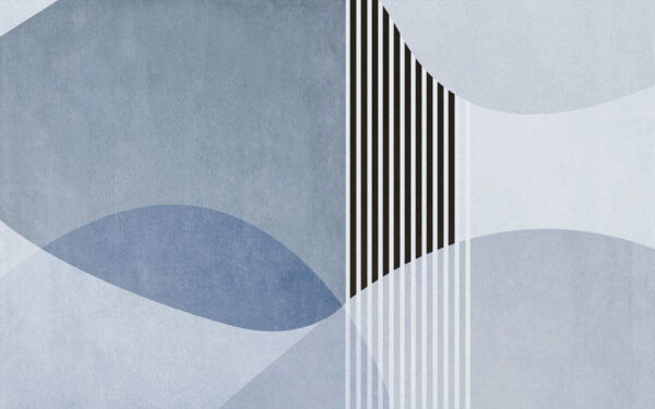 Un fond bleu et blanc avec des lignes et des cercles noirs Un fond bleu et blanc avec des lignes et des cercles noirs