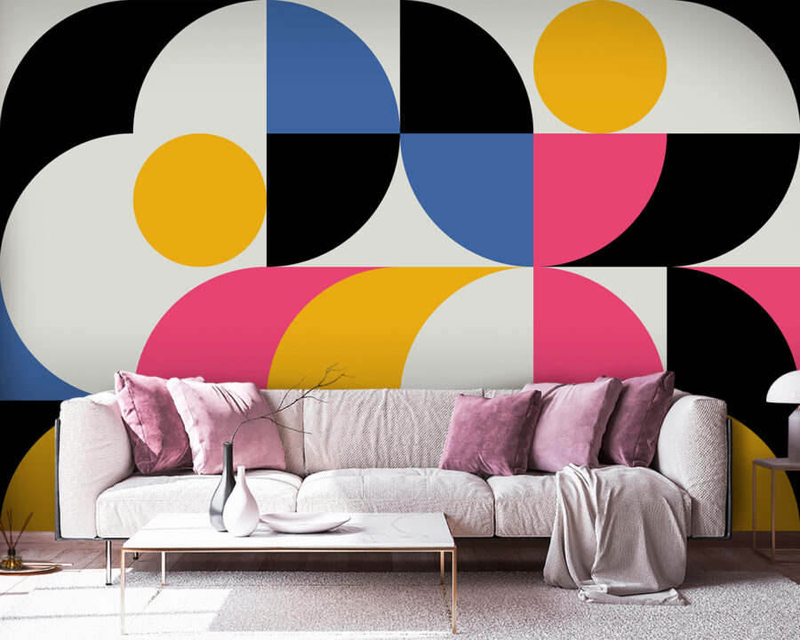 Cercles et carrés colorés