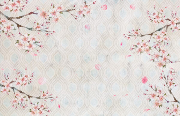Motif floral blanc et rose Motif floral blanc et rose