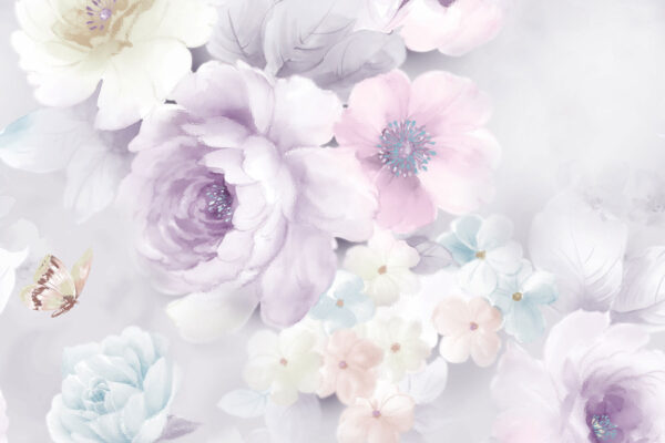 Des fleurs douces dans des tons pastel. Des fleurs douces dans des tons pastel.