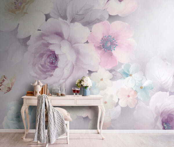 Des fleurs douces dans des tons pastel. Des fleurs douces dans des tons pastel.