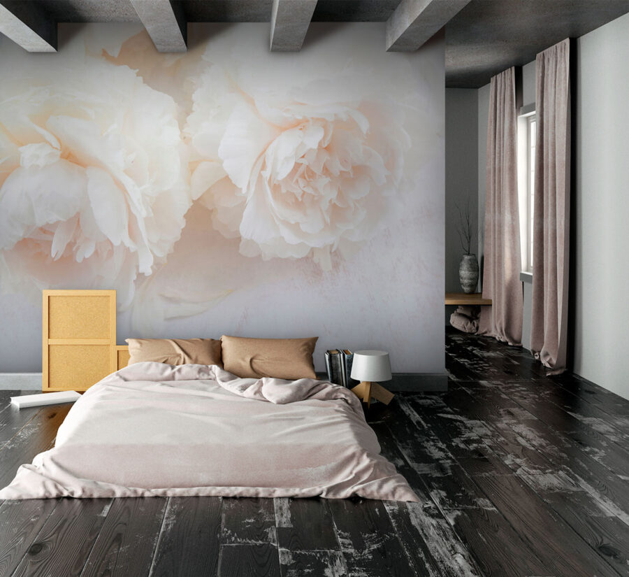 Groupe de fleurs blanches