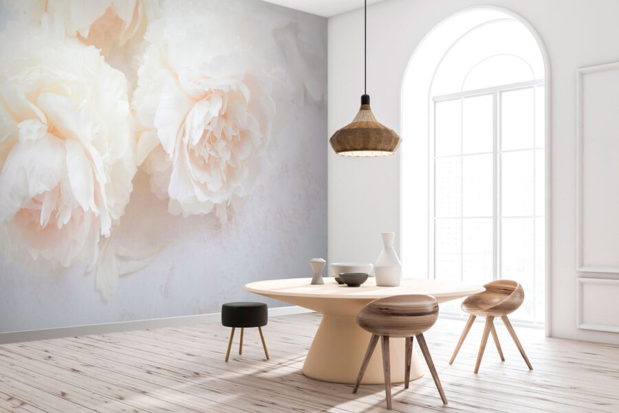 Groupe de fleurs blanches