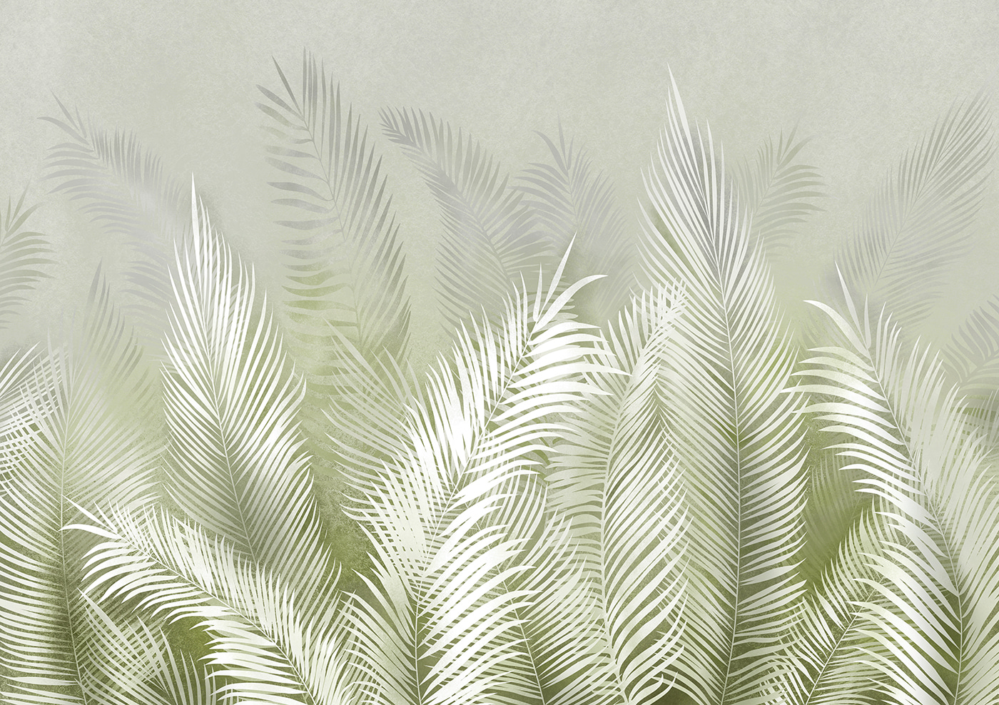 A white leaves on a gray background A white leaves on a gray background