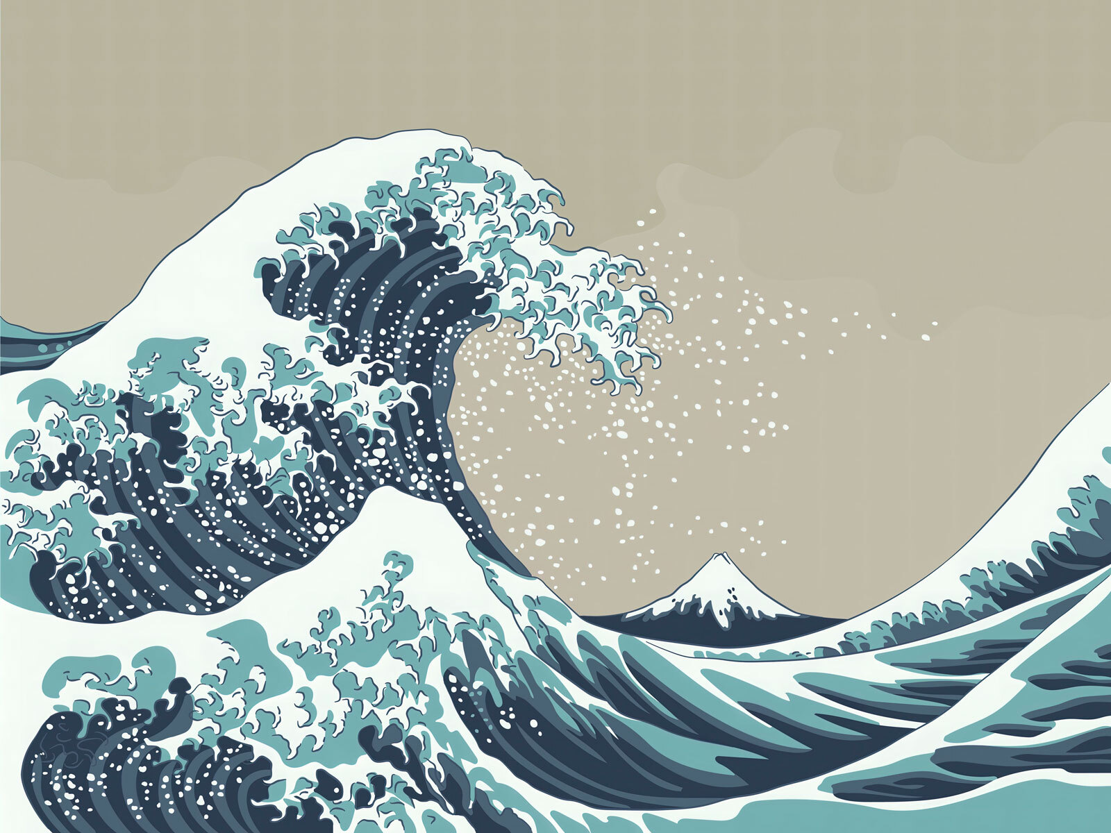 Large wave of water Large wave of water