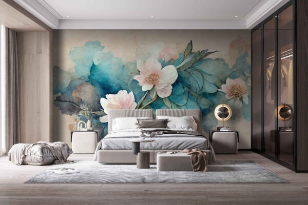 Peinture de fleurs et de feuilles Peinture de fleurs et de feuilles