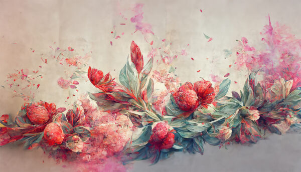 Peinture de fleurs et de feuilles Peinture de fleurs et de feuilles