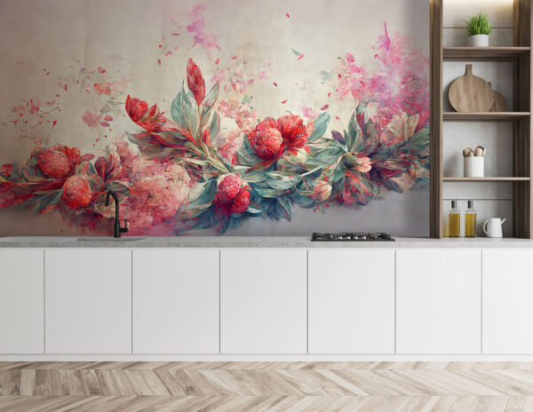 Peinture de fleurs et de feuilles Peinture de fleurs et de feuilles