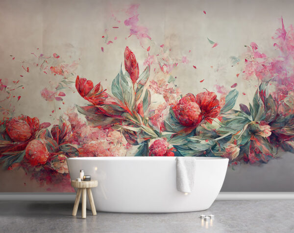 Peinture de fleurs et de feuilles Peinture de fleurs et de feuilles