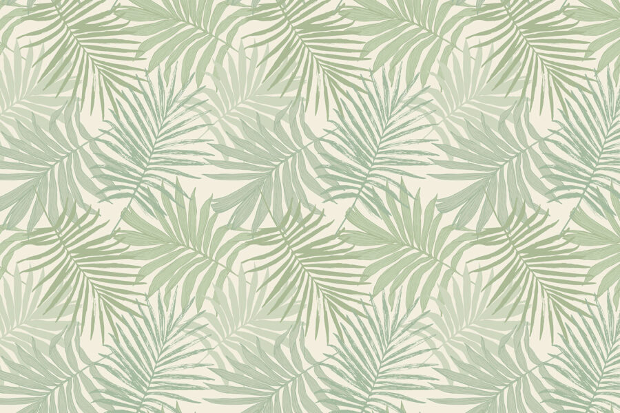 Motif de feuilles sur fond blanc