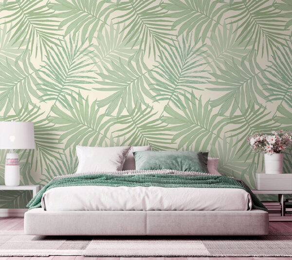 Motif de feuilles sur fond blanc Motif de feuilles sur fond blanc