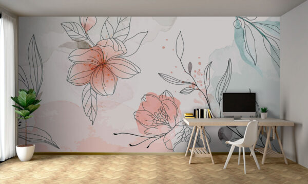 Dessin de fleurs et de feuilles Dessin de fleurs et de feuilles