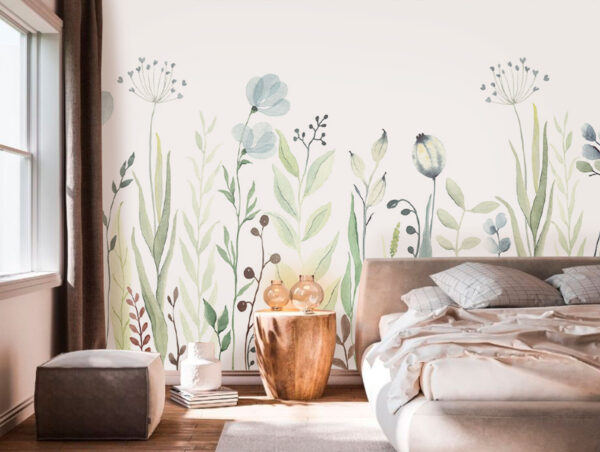 Aquarelle de fleurs et de feuilles Aquarelle de fleurs et de feuilles