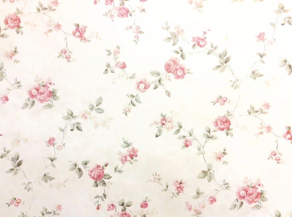 Motif floral sur un mur Motif floral sur un mur
