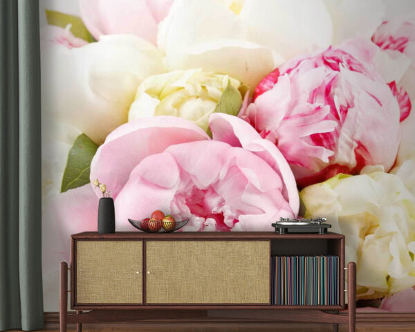 Bouquet de fleurs roses et blanches Bouquet de fleurs roses et blanches