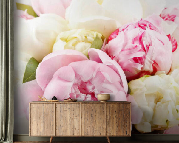 Bouquet de fleurs roses et blanches Bouquet de fleurs roses et blanches
