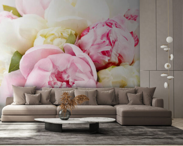 Bouquet de fleurs roses et blanches Bouquet de fleurs roses et blanches