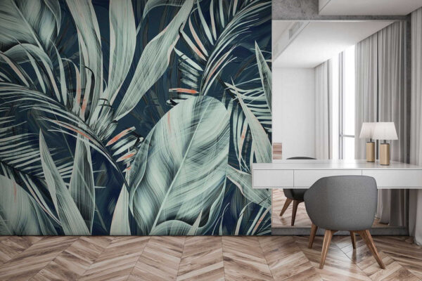 Feuillage tropical aux couleurs sereines Feuillage tropical aux couleurs sereines