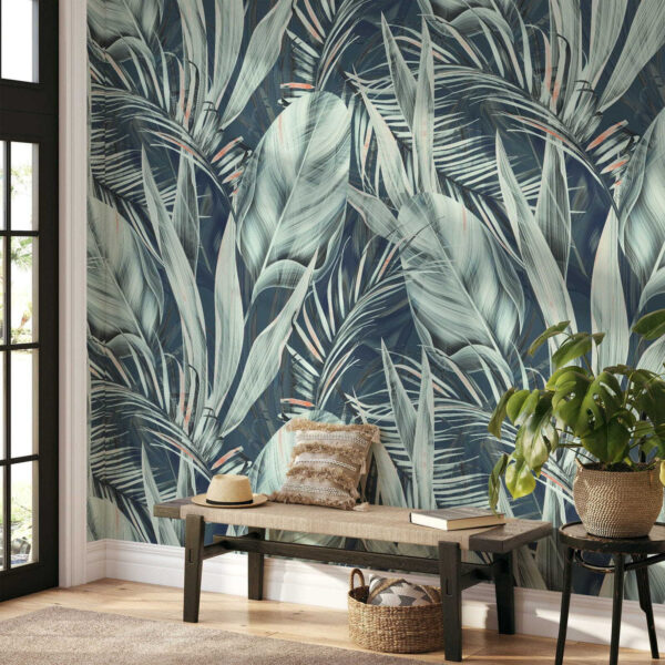 Feuillage tropical aux couleurs sereines Feuillage tropical aux couleurs sereines