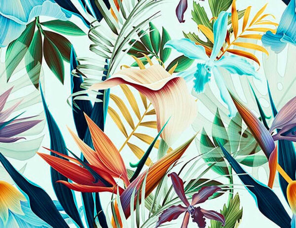 Motif floral coloré Motif floral coloré