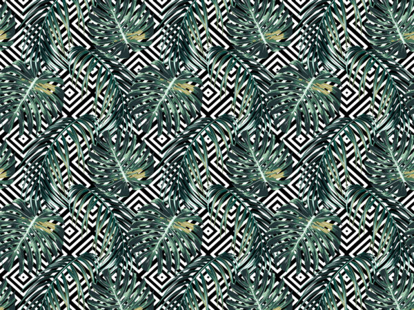 Motif de feuilles sur fond noir et blanc u79688p 600x450 - Motif de feuilles sur fond noir et blanc - tegory