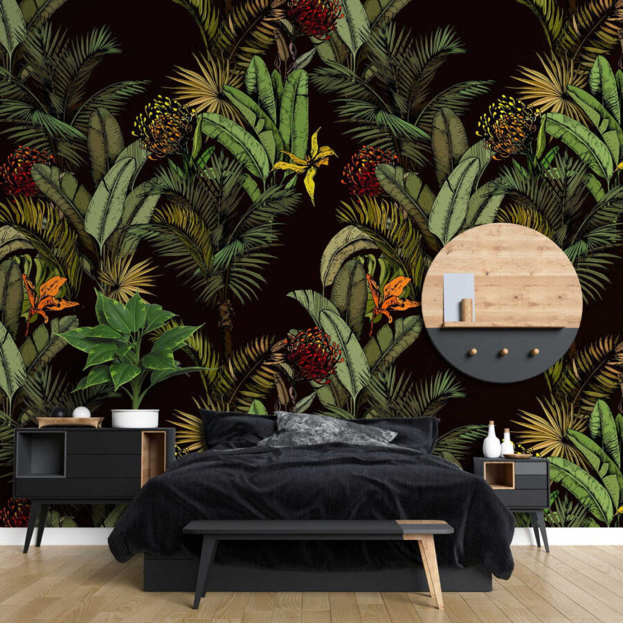 Papier peint Modèle de plantes tropicales – Image 2