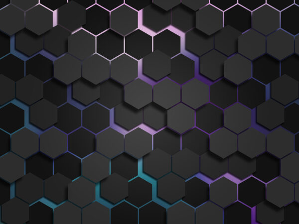 Un groupe d'hexagones noirs Un groupe d'hexagones noirs