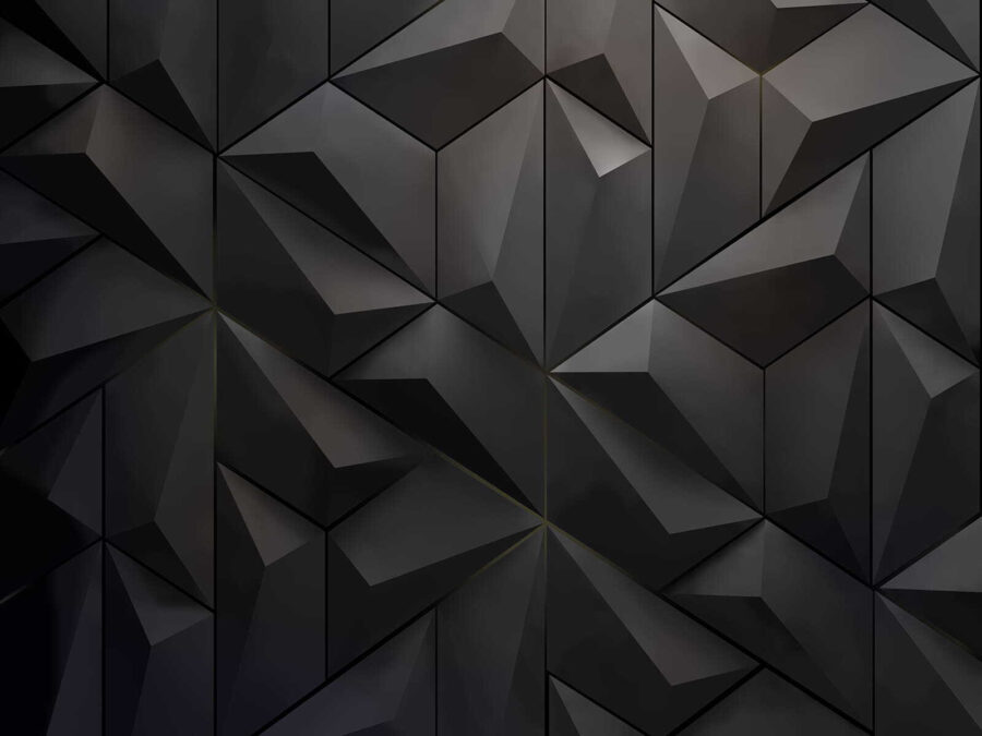 Mur noir avec de nombreux triangles