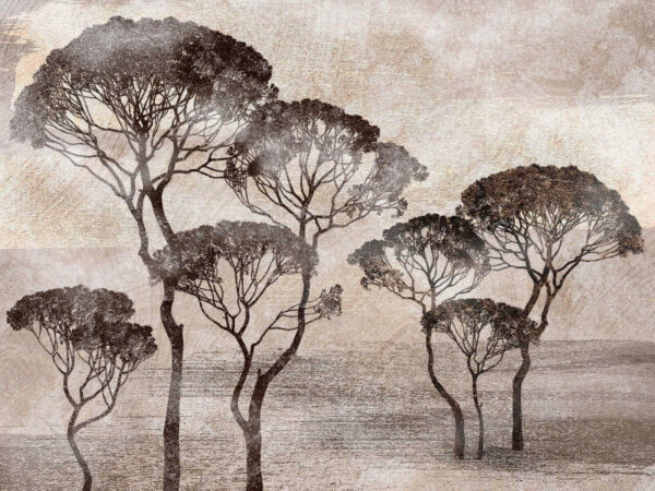 Groupe d'arbres dans un champ Groupe d'arbres dans un champ
