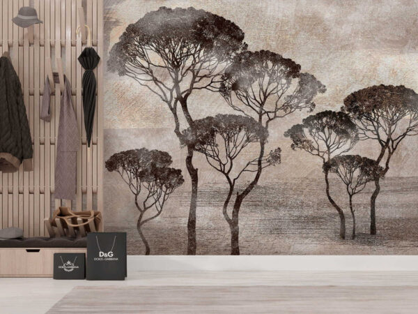 Groupe d'arbres dans un champ Groupe d'arbres dans un champ