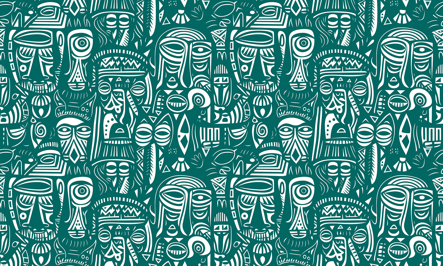 Motif des différents visages u98725p - Motif des différents visages - tegory